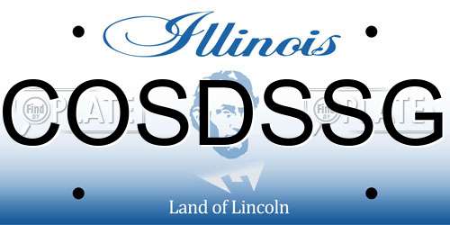 COSDSSG Illinois License Plate