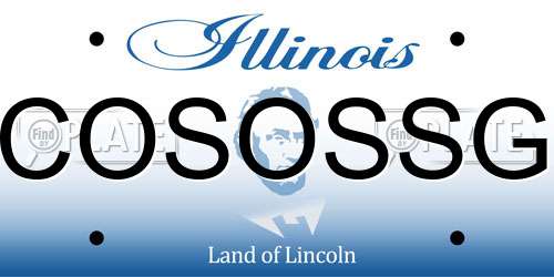 COSOSSG Illinois License Plate