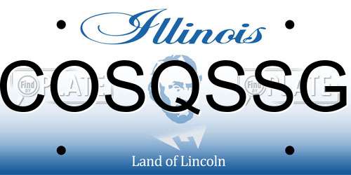 COSQSSG Illinois License Plate