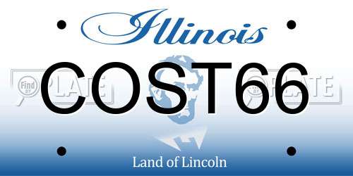 COST66 Illinois License Plate