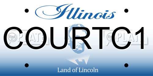 COURTC1 Illinois License Plate