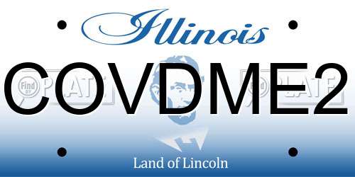COVDME2 Illinois License Plate