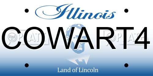COWART4 Illinois License Plate