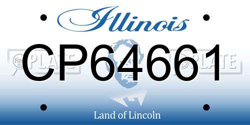 CP64661 Illinois License Plate
