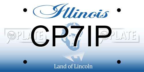 CP7IP Illinois License Plate