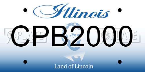 CPB2000 Illinois License Plate