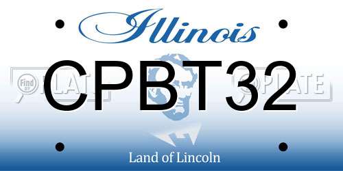 CPBT32 Illinois License Plate