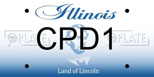 CPD1 Illinois License Plate