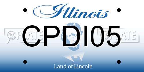 CPDI05 Illinois License Plate