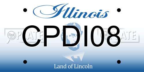 CPDI08 Illinois License Plate