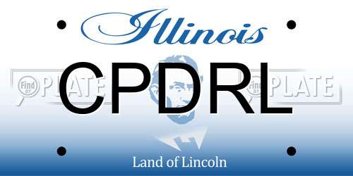CPDRL Illinois License Plate