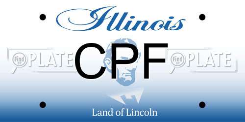 CPF Illinois License Plate