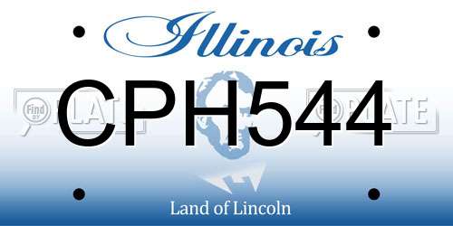 CPH544 Illinois License Plate