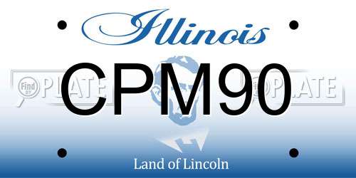 CPM90 Illinois License Plate