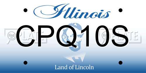 CPQ10S Illinois License Plate