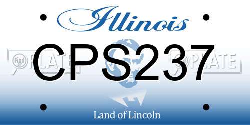 CPS237 Illinois License Plate