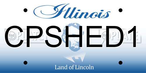 CPSHED1 Illinois License Plate