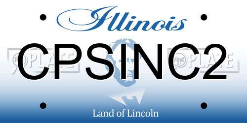 CPSINC2 Illinois License Plate