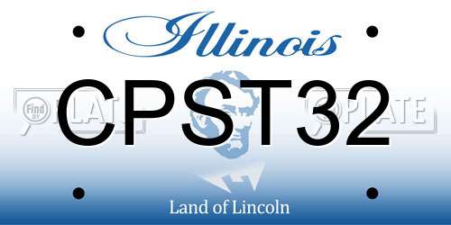 CPST32 Illinois License Plate