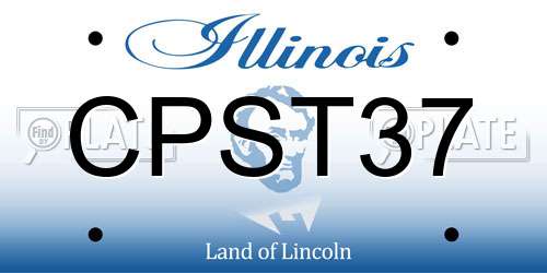 CPST37 Illinois License Plate