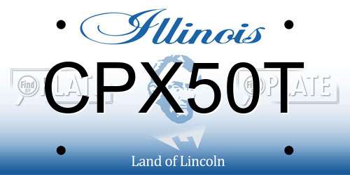 CPX50T Illinois License Plate