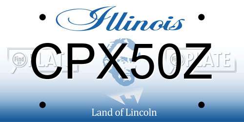 CPX50Z Illinois License Plate