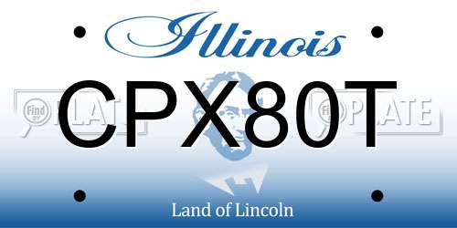CPX80T Illinois License Plate