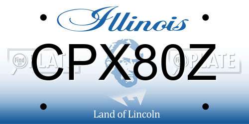 CPX80Z Illinois License Plate