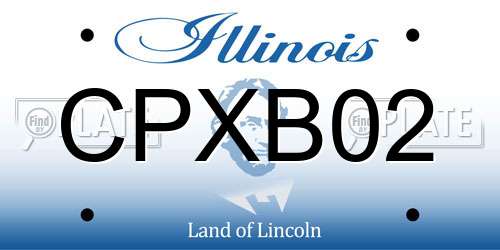 CPXB02 Illinois License Plate