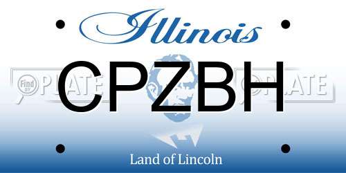 CPZBH Illinois License Plate