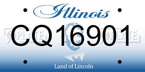 CQ16901 Illinois License Plate