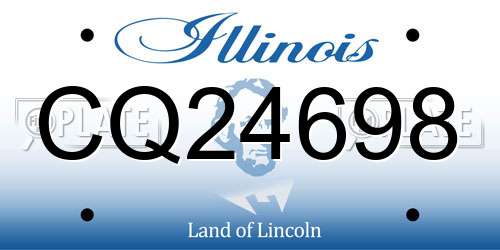 CQ24698 Illinois License Plate