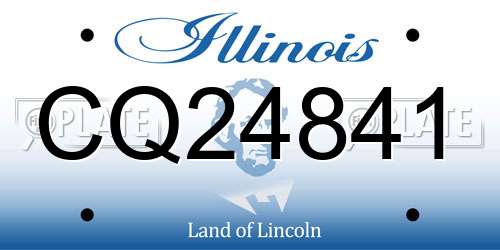 CQ24841 Illinois License Plate