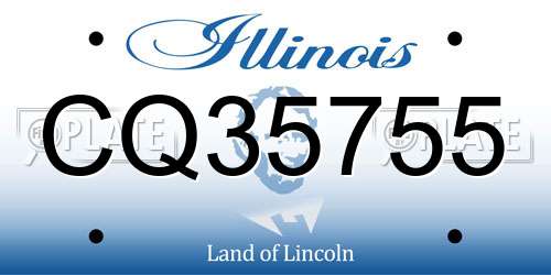 CQ35755 Illinois License Plate