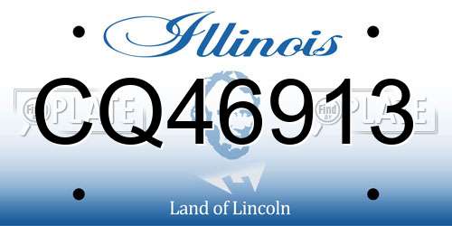CQ46913 Illinois License Plate