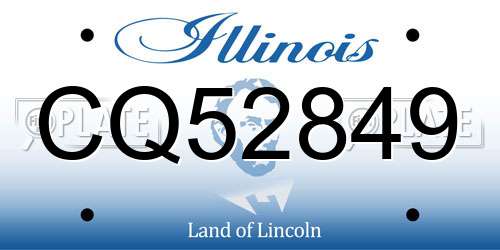 CQ52849 Illinois License Plate