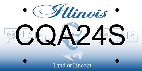 CQA24S Illinois License Plate