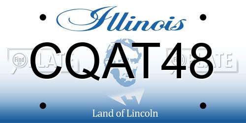 CQAT48 Illinois License Plate