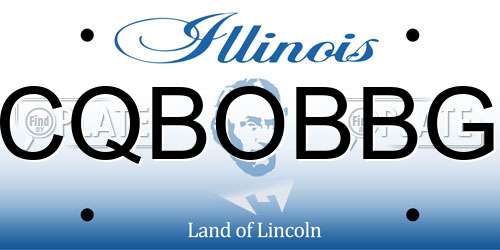 CQBOBBG Illinois License Plate
