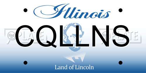 CQLLNS Illinois License Plate