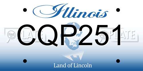 CQP251 Illinois License Plate
