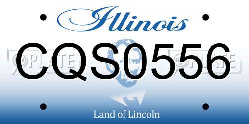 CQS0556 Illinois License Plate