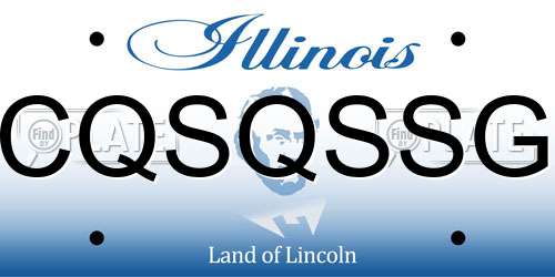 CQSQSSG Illinois License Plate