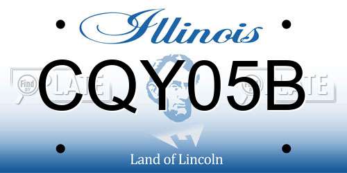 CQY05B Illinois License Plate