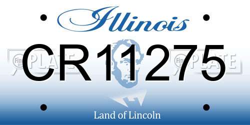 CR11275 Illinois License Plate