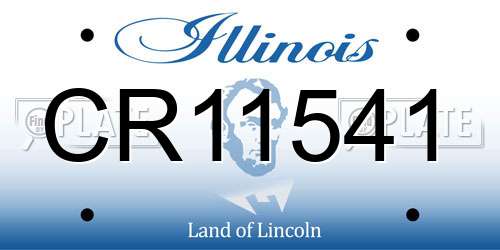 CR11541 Illinois License Plate