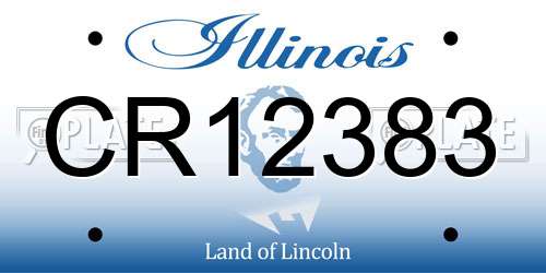 CR12383 Illinois License Plate