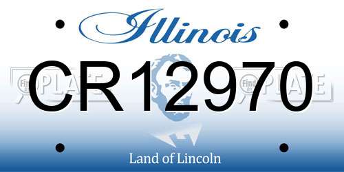 CR12970 Illinois License Plate