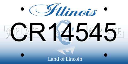 CR14545 Illinois License Plate