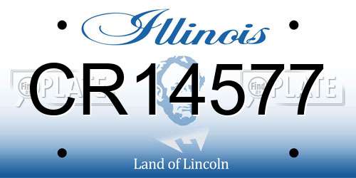 CR14577 Illinois License Plate